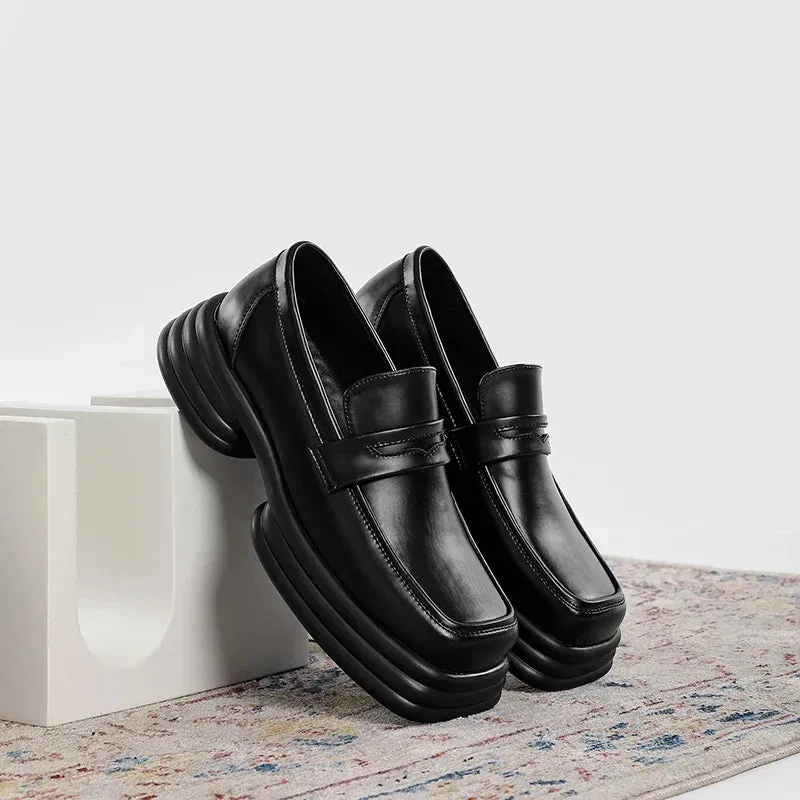 Amozae- Square Toe Loafers