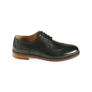 AZOR LA MODE Richmond Brogue Wing Tip Smart Shoe Black