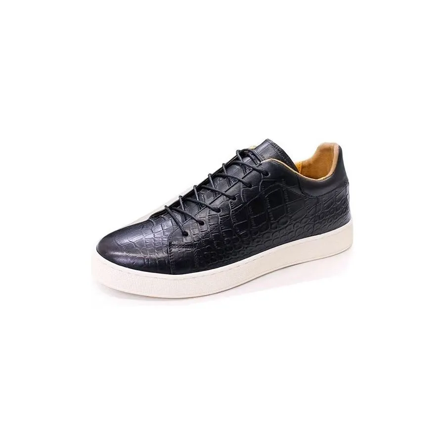 CrocLeather Chic Croc Texture Casual Shoes