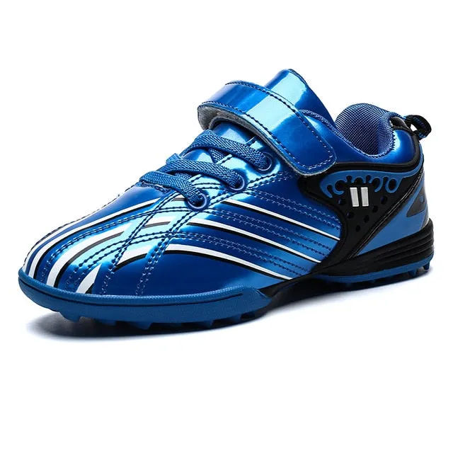 Kids Waterproof Cleats Leather Kids Sneakers Boys Soccer Shoes Children Outdoor Girls Trainer Football Boots