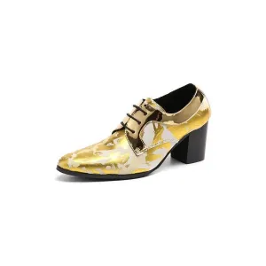 LuxeLeather Exotic Derby Dress Shoes