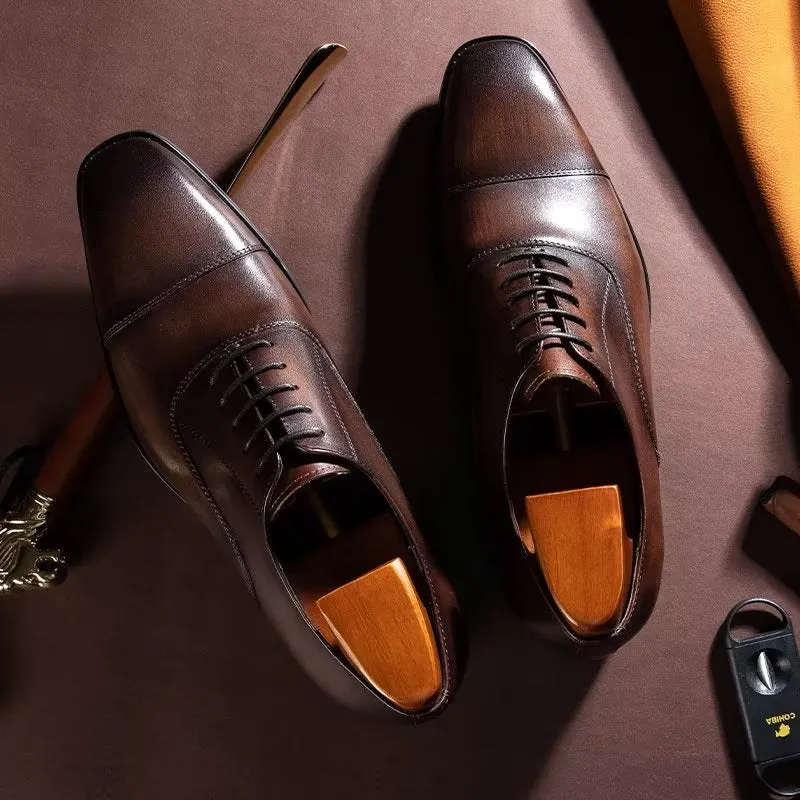 Luxury Smooth Pattern Oxford Dress Shoes