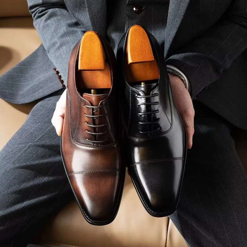 Luxury Smooth Pattern Oxford Dress Shoes