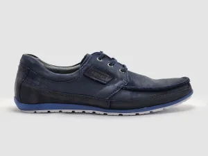 Men's Dockside Leather Boat Shoes - Navy