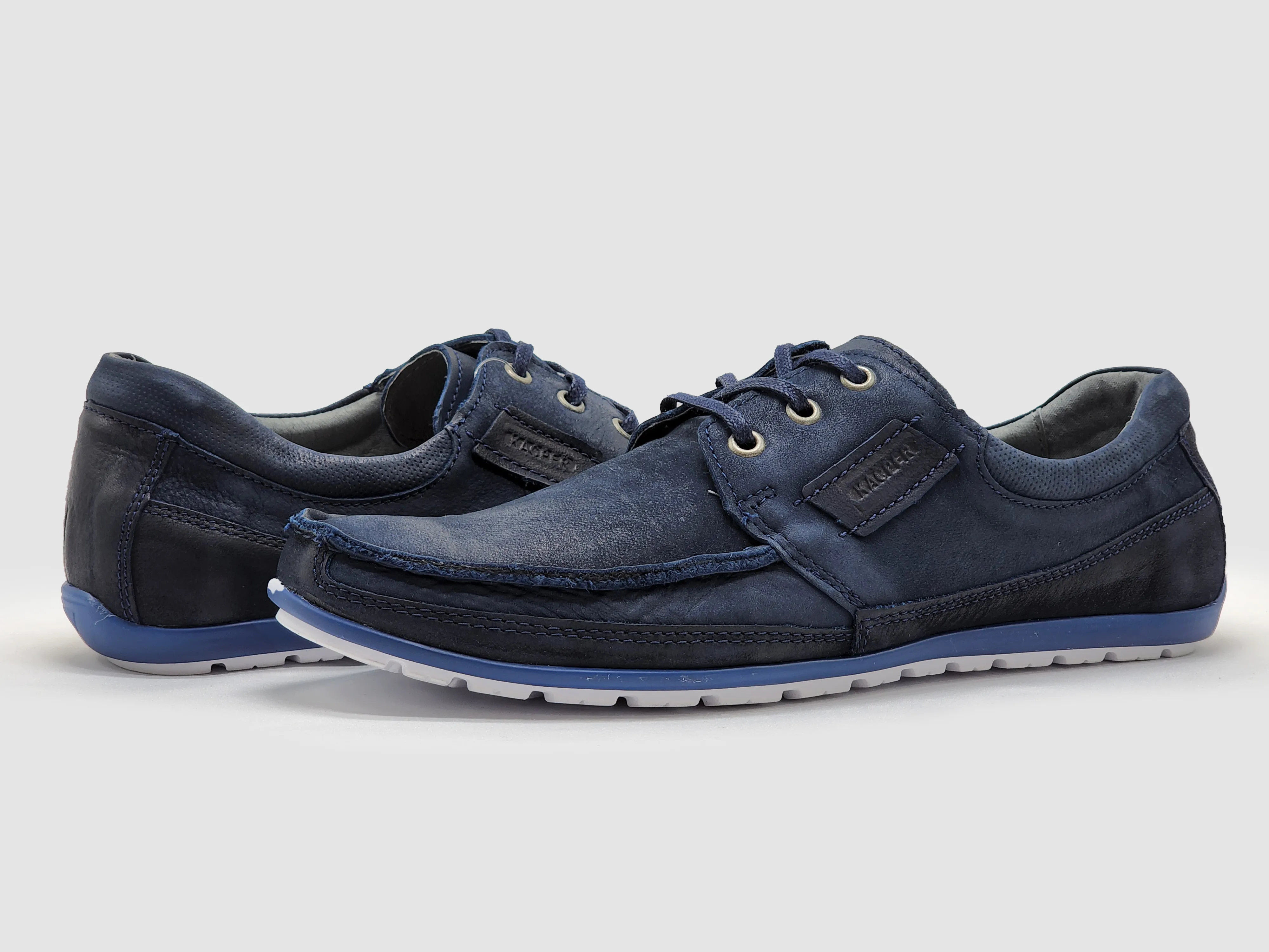 Men's Dockside Leather Boat Shoes - Navy