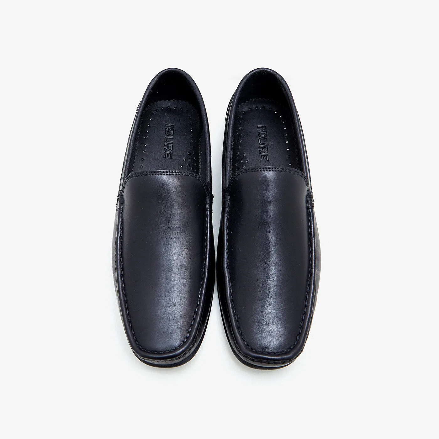 Men's Plain Leather Loafers