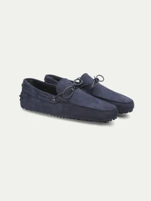 Navy Nubuck Driving Shoes