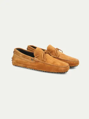 Orange Suede Driving Shoes