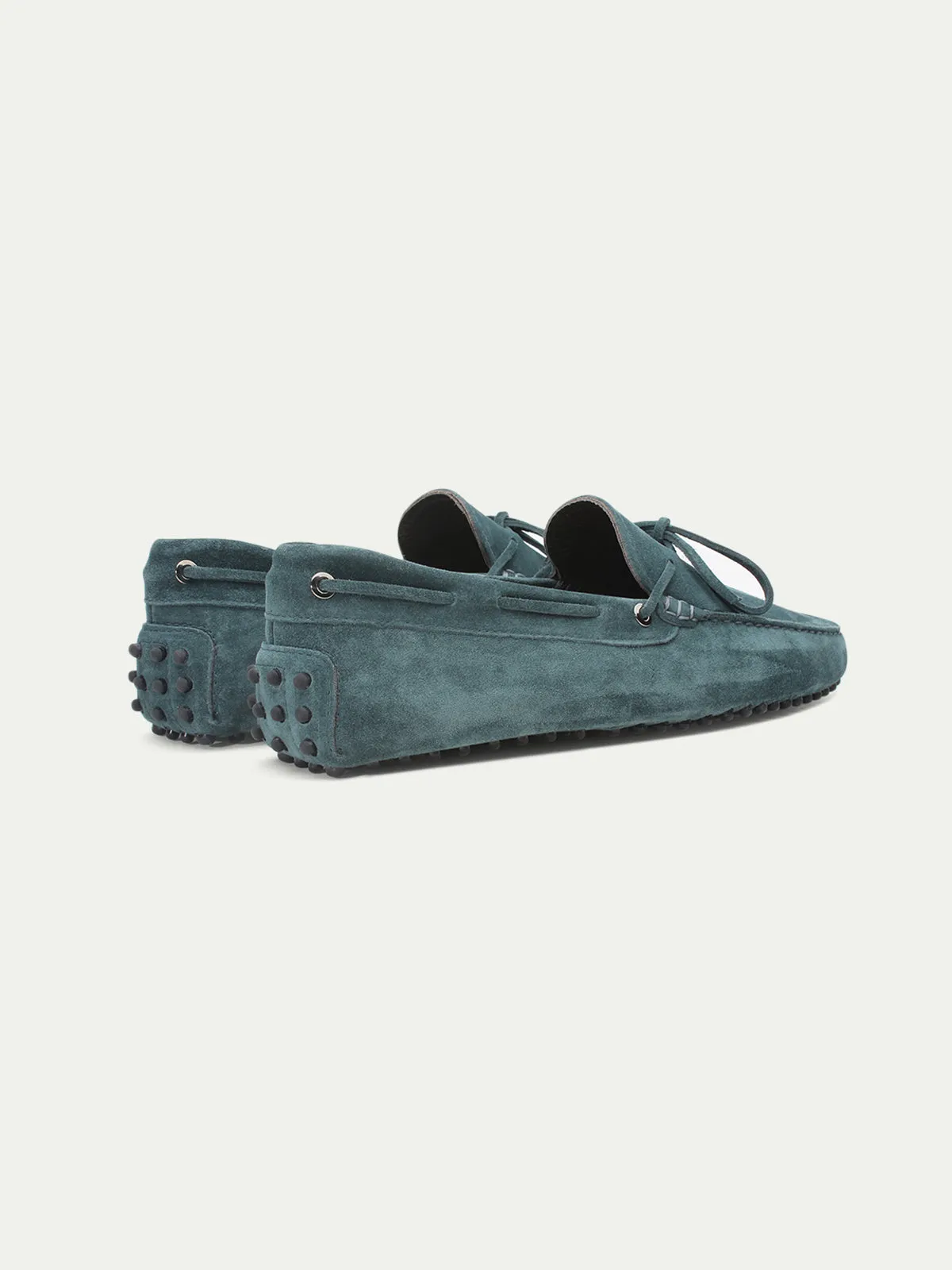 Petrol Suede Driving Shoes