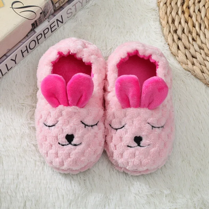 Plush Slippers for Boys and Girls