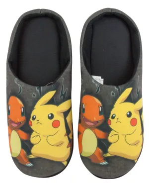 Pokemon Pikachu And Charmander Men's Slippers