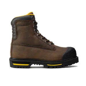 Tarantula 8" Steel Toe Men's Work Boot - Brown