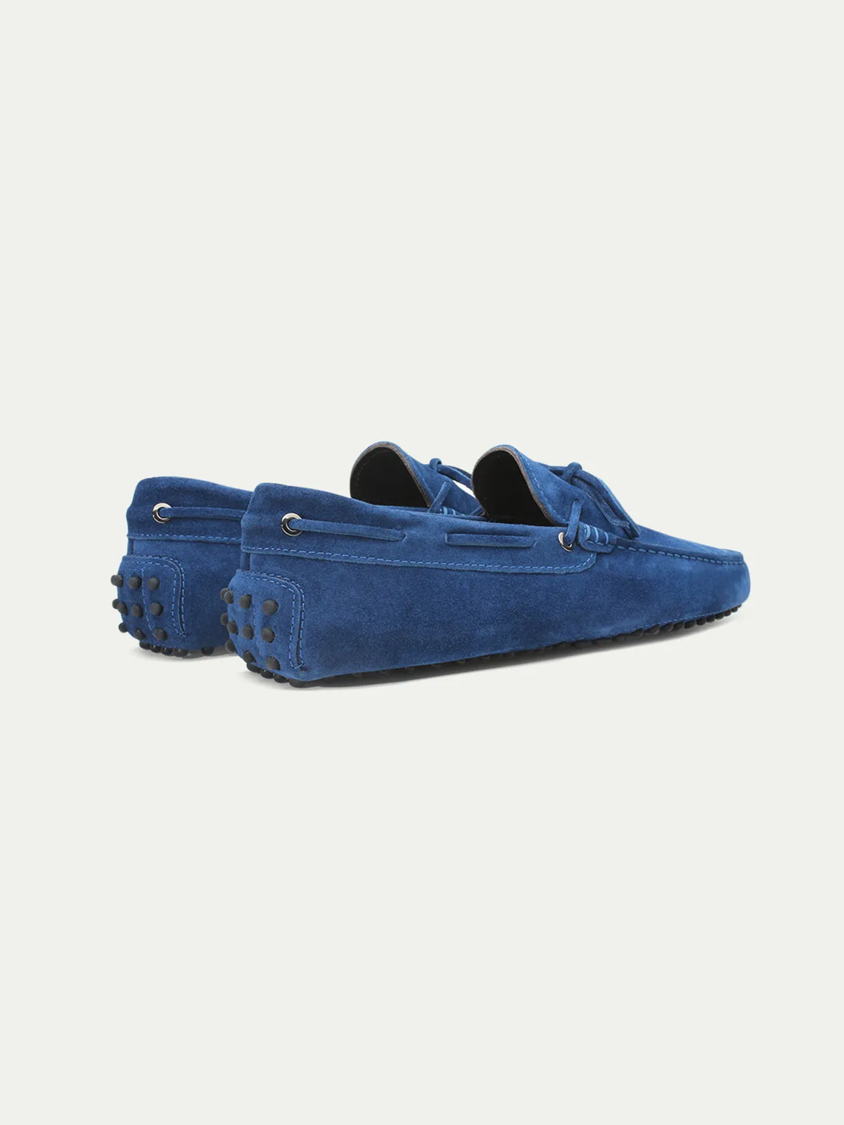 Ultramarine Suede Driving Shoes