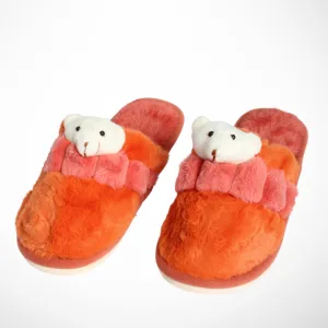 Women Cute Bear Slipper (Orange)