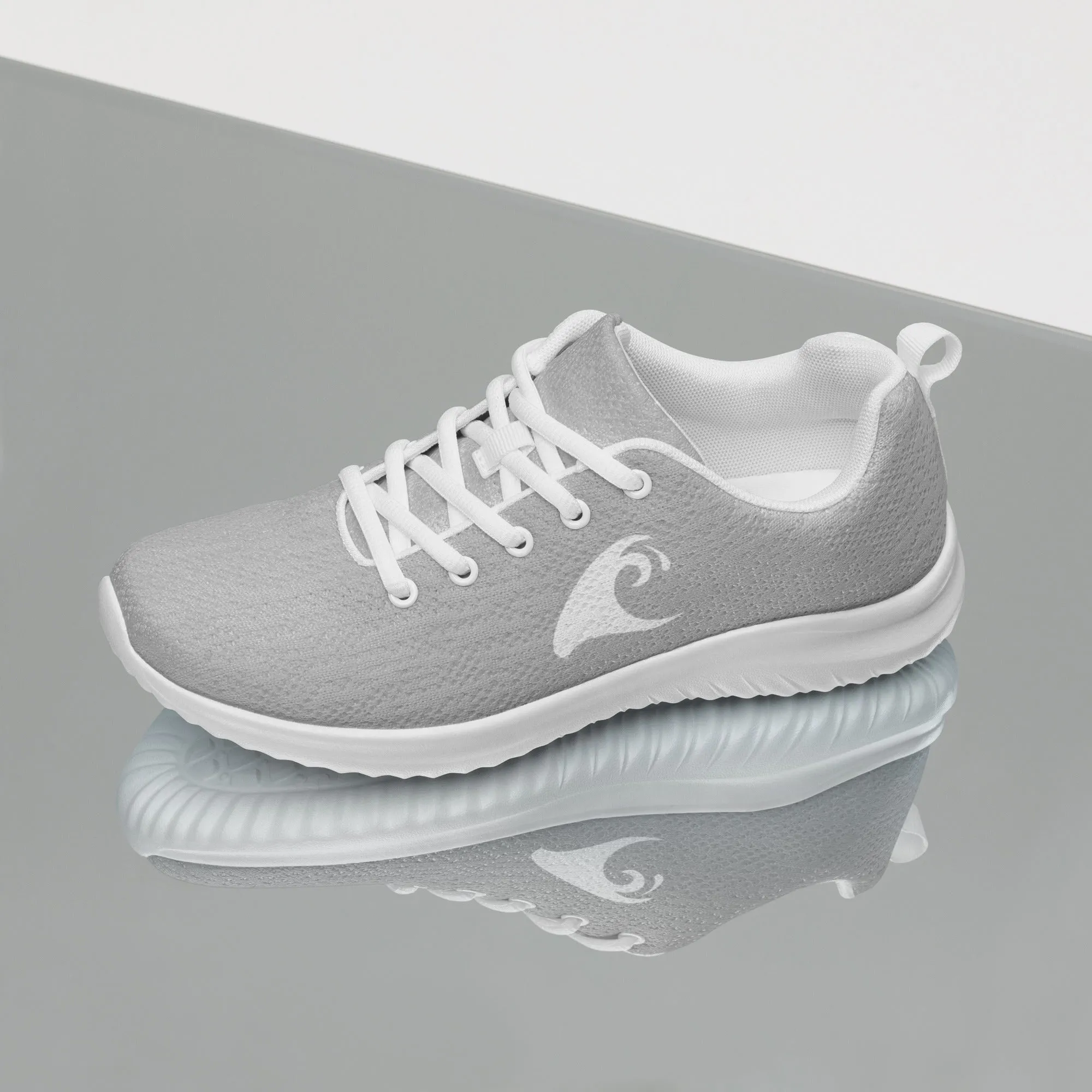 Women’s Light Gray Athleisure Shoes with Extremely Stoked Epic Wave Logo